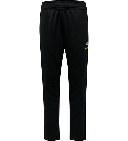 Hummel Træningsbukser - hmlShimmer - Black/Limeade