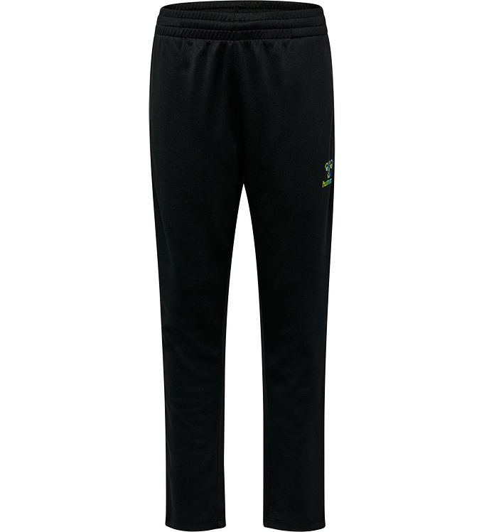 Hummel Træningsbukser - hmlShimmer - Sort/Limeade