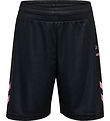 Hummel shorts - hmlShimmer - Black/Bridal Rose