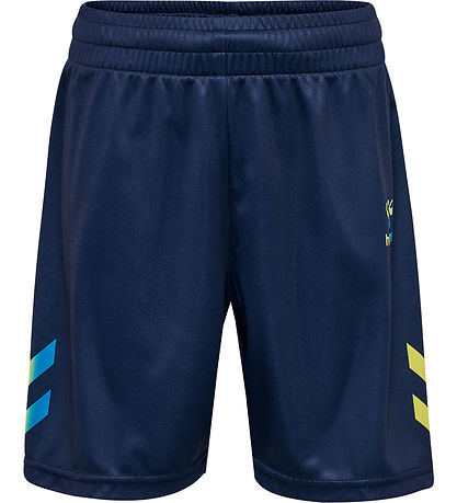 Hummel Shorts - hmlShimmer - Dress Blues/Limeade