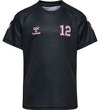 Hummel T-shirt - hmlShimmer - Black/Bridal Rose