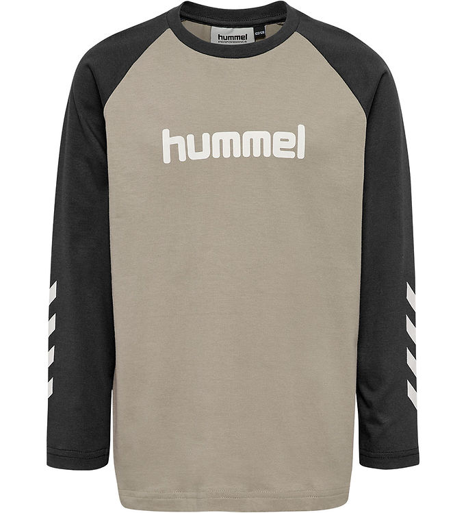 Hummel Bluse - Rock Ridge/Sort m. Logo