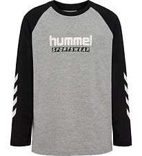 Hummel Bluse - hmlJR Logo - Grey Melange