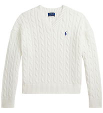 Polo Ralph Lauren Bluse - Strik - Deckwash White