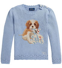 Polo Ralph Lauren Bluse - Strik - Chambray Blue