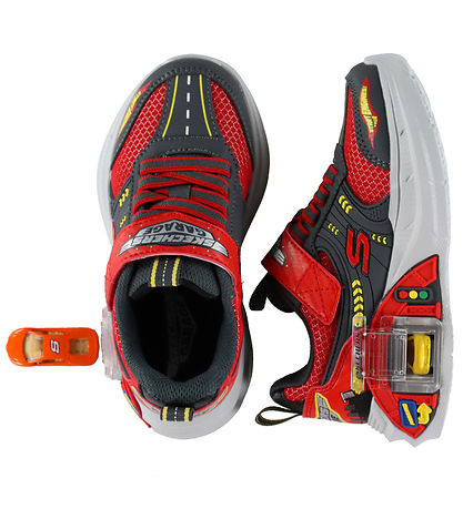 Skechers Sko - Garage - Red/Charcoal