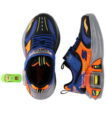 Skechers Sko - Garage - Blk/Blu/Orange