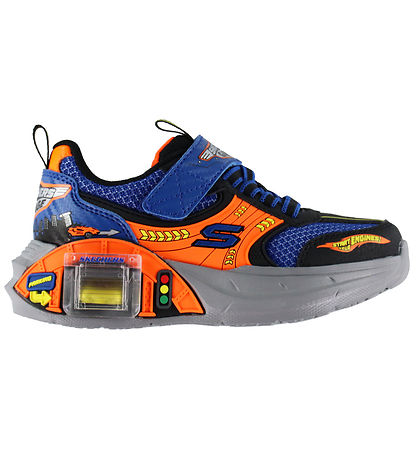 Skechers Sko - Garage - Blk/Blu/Orange