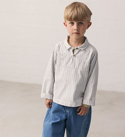 Marmar Skjorte - Tovas - Blue Iris Stripe