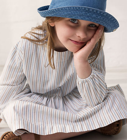Marmar Kjole - Dagmary - Blue Iris Stripe