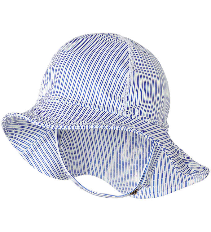 Marmar Badehat - UV40+ - Alba Splash Long - Bolich Blue Stripe