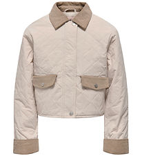 Kids Only Jakke - KogRosalina - Moonbeam/Corduroy/Silver Mink