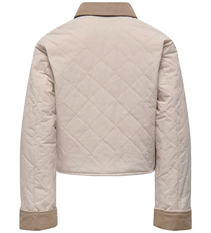 Kids Only Overgangsjakke - KogRosalina - Moonbeam/Corduroy/Silve