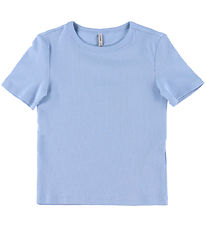 Kids Only T-shirt - Noos - KogLucky - Soft Chambray