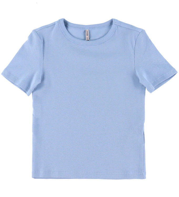 Kids Only T-shirt - Noos - Rib - KogLucky - Soft Chambray