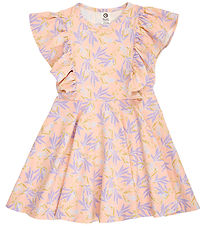 Müsli Kjole - Peony Ruffle - Peach/Blomstring/Dream