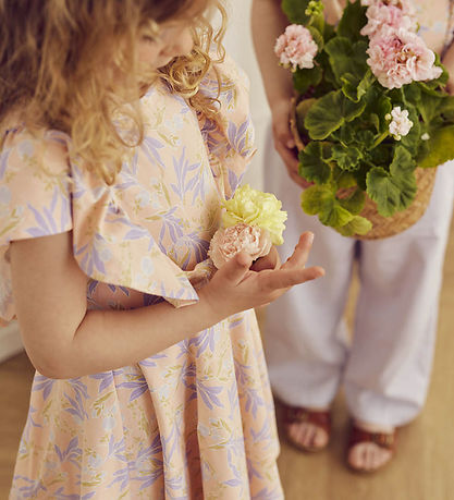 Müsli Kjole - Peony Ruffle - Peach/ Bloom/ Dream