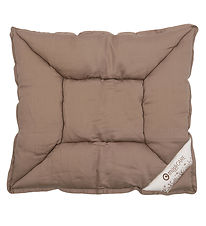 Müsli Kissen - Satin - 45x40 cm - Kapok - Walnuss