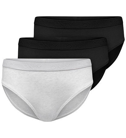 Kids Only Trusser - KogLola - 3-pak - Noos - Super Light Grey Me