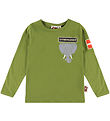 DYR-Cph Blouse - Animal Caretaker T - Olive Elephant