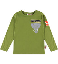 DYR-Cph Bluse - Dyrepasser T - Olive Elefant