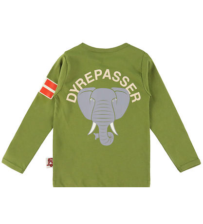 DYR-Cph Bluse - Dyrepasser T - Olive Elefant