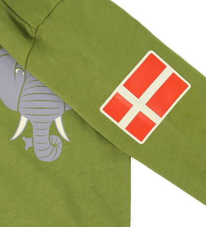 DYR-Cph Bluse - Dyrepasser T - Olive Elefant