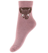 DYR-Cph Strømper - Dyrgalop - Rose Beige Dyrepasser Elefant