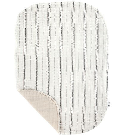 Sebra Pusleunderlag - 2-pak - Muslin - Stripe Beige