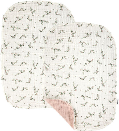 Sebra Pusleunderlag - 2-pak - Muslin - Powder Rose