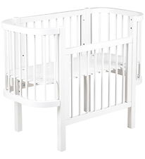 Sebra Seng - Bedside Crib - Classic White