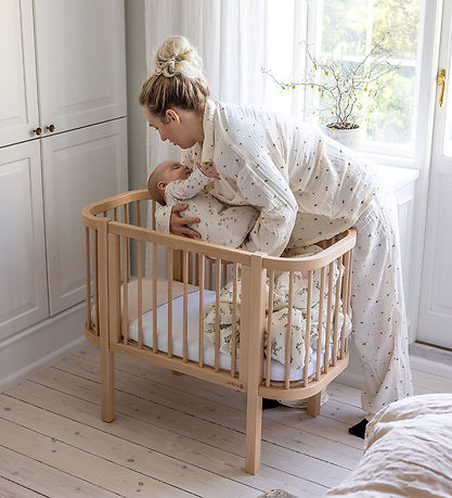 Sebra Seng - Bedside Crib - Træ