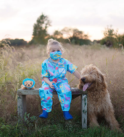 Great Pretenders Udklædning - Dyrelæge - Blå/Multi