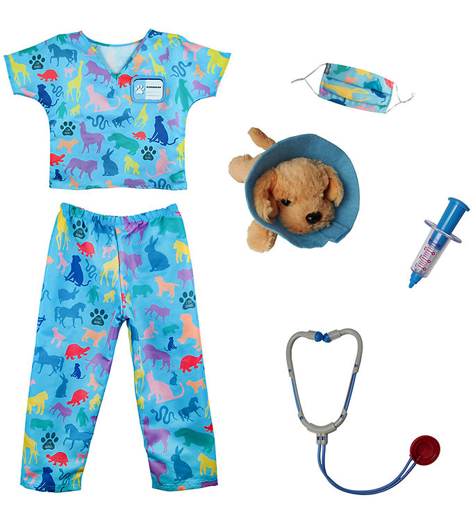 Great Pretenders Udklædning - Dyrlæge - Blå/Multi