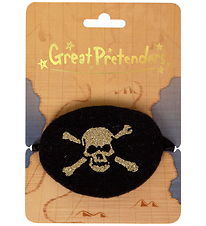 Great Pretenders Udklædning - Pirat Øjeklap - Sort