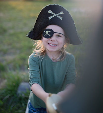 Great Pretenders Udklædning - Pirat Øjeklap - Sort