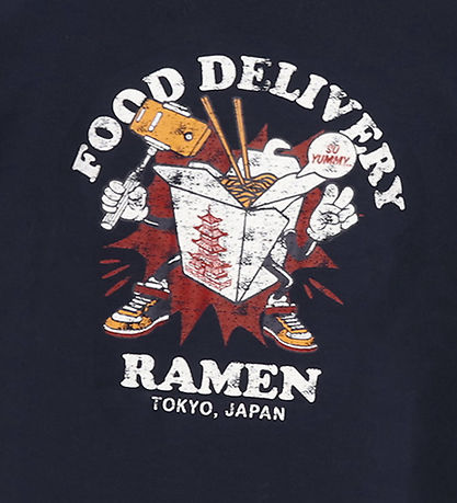 Hound T-shirt - HdAnton - Navy m. Ramen