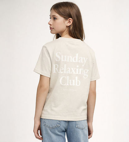 Hound T-paita - HdAya - Beige M. Valkoinen