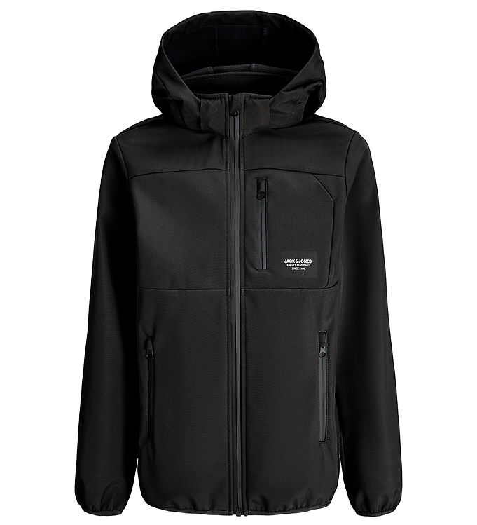 Jack & Jones Softshelljakke m. Fleece - Noos - JJTheo - Sort