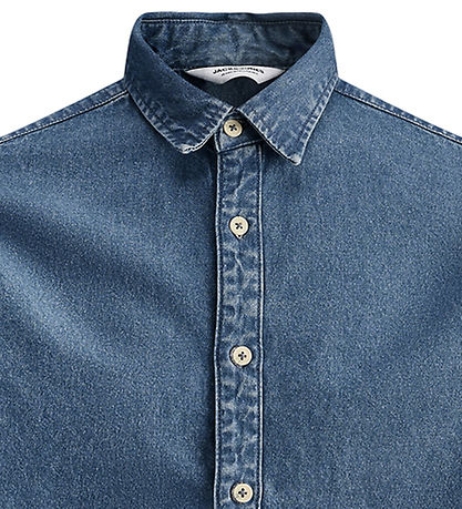 Jack & Jones Skjorte - JjeStanley - Noos - Blue Denim/MID BLUE