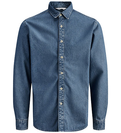 Jack & Jones Skjorte - JjeStanley - Noos - Blue Denim/MID BLUE