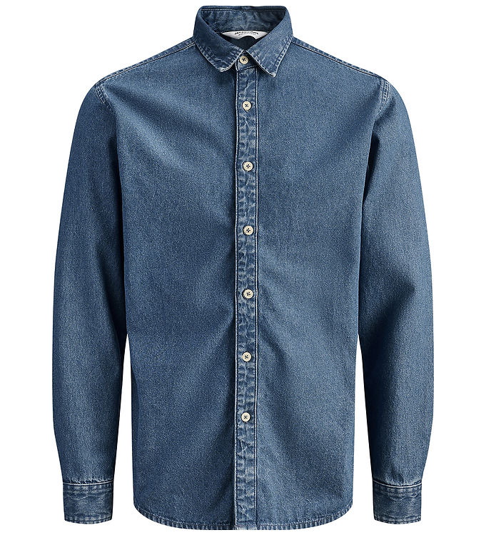 Jack & Jones Skjorte - JjeStanley - Noos - Blue Denim/MID BLUE