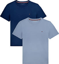 Tommy Hildiger T-shirt - 2-pak - Brisk Blue/Preppy NavyMulti