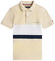 Tommy Hilfiger Polo - Mini Crop - Classic Beige ColourblockBeige