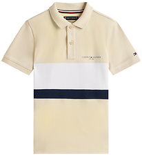 Tommy Hilfiger Polo - Mini Crop - Classic Beige ColourblockBeige