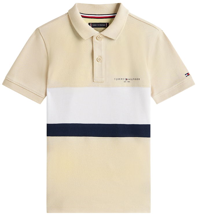 Tommy Hilfiger Polo - Mini Corp - Classic Beige Colourblock
