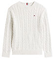 Tommy Hilfiger Bluse - Strik - Ivory SilkWhite