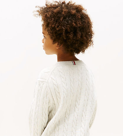 Tommy Hilfiger Bluse - Strik - Ivory SilkWhite