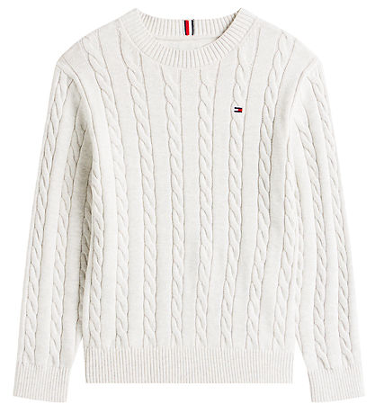 Tommy Hilfiger Bluse - Strik - Ivory SilkWhite
