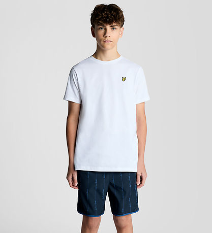 Lyle & Scott Badeshorts - Dark Navy m. Striber